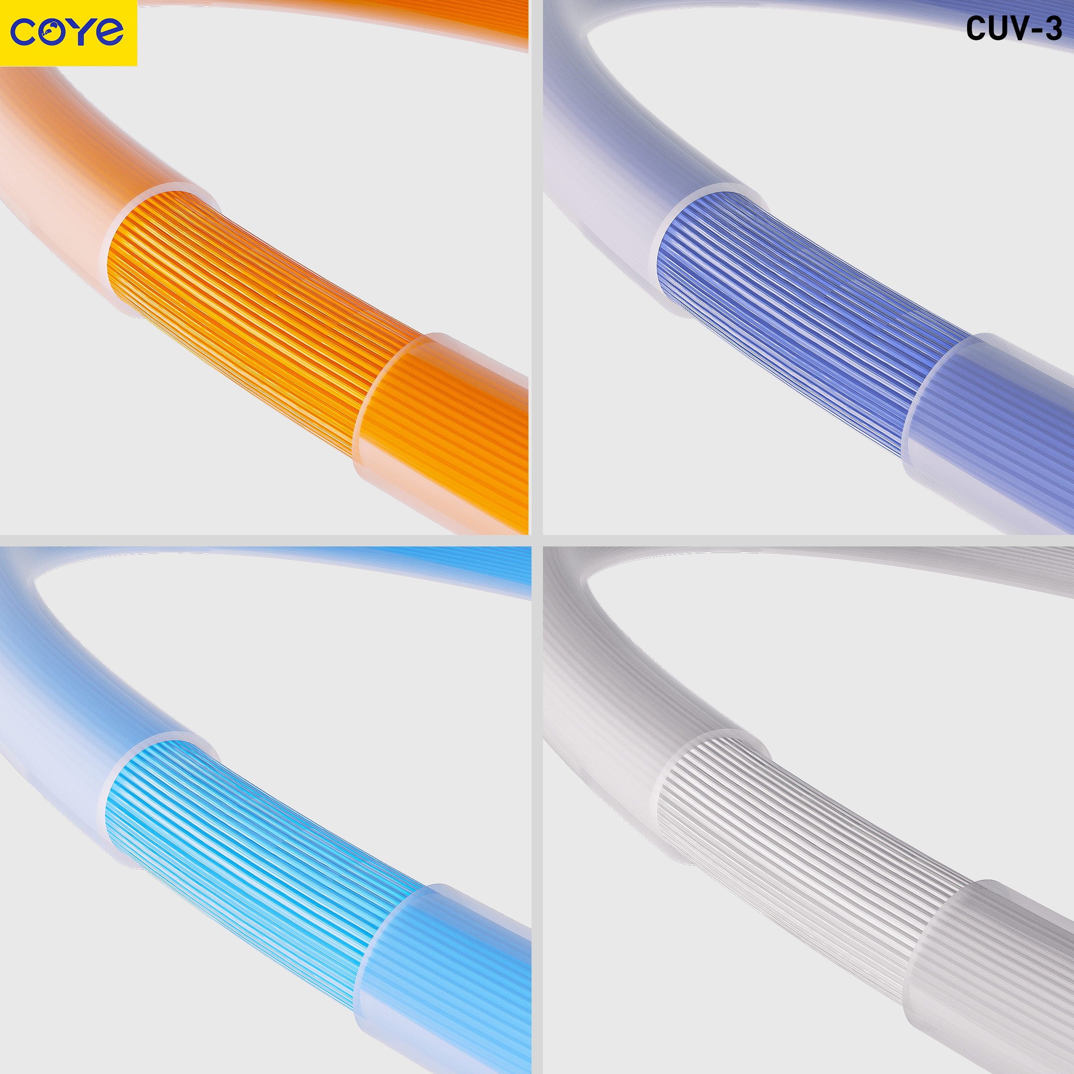 COYE 1m Liquid Silicone USB C to USB C Cable – 66W PD QC3.0 Super-Fast Charging Double-Layer Stretch-Free Auto Power-Off Safety Chip Overheat Protection Tangle-Free Build with High-Speed Data Transfer