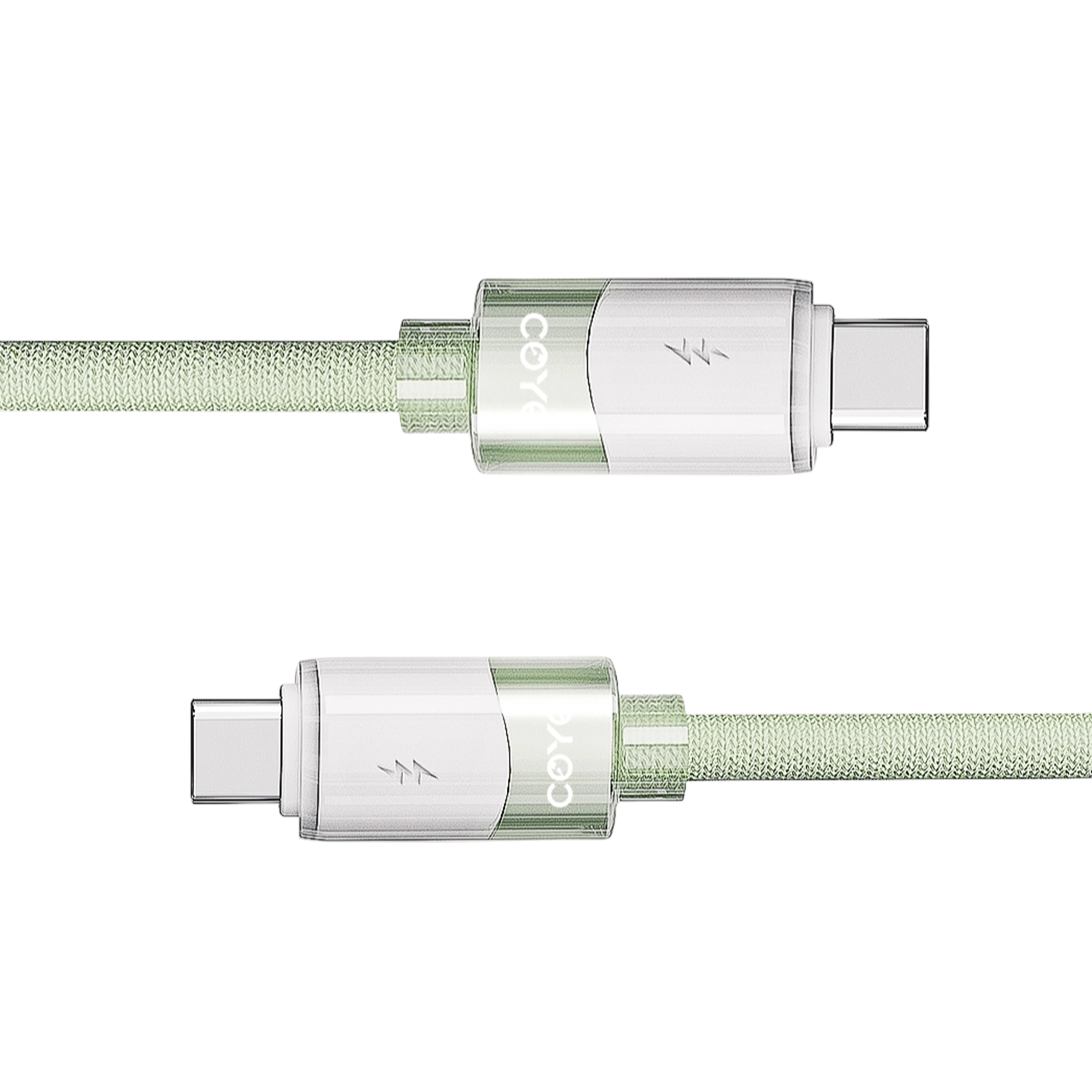 COYE 1m Woven USB C to USB C Metal Data Cable – 3A 4mm Fast Charging & 5Gbps Data Transfer Power Delivery PD