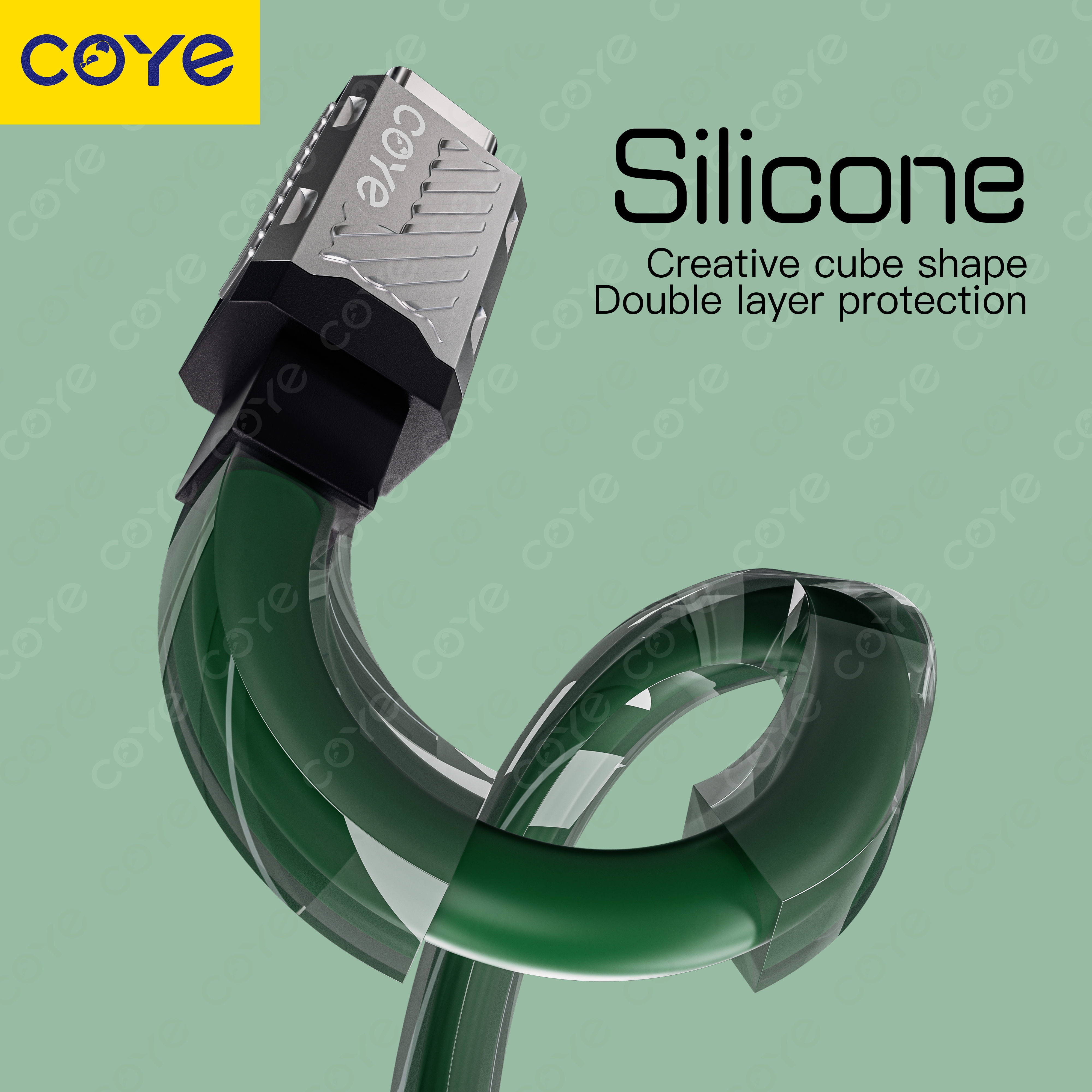 COYE 1m USB C to USB C Cable – 120W Super Fast Charging, Silicone Crystal Soft Cable, 5Gbps Data Transfer, Fire-Resistant, Metal Shell