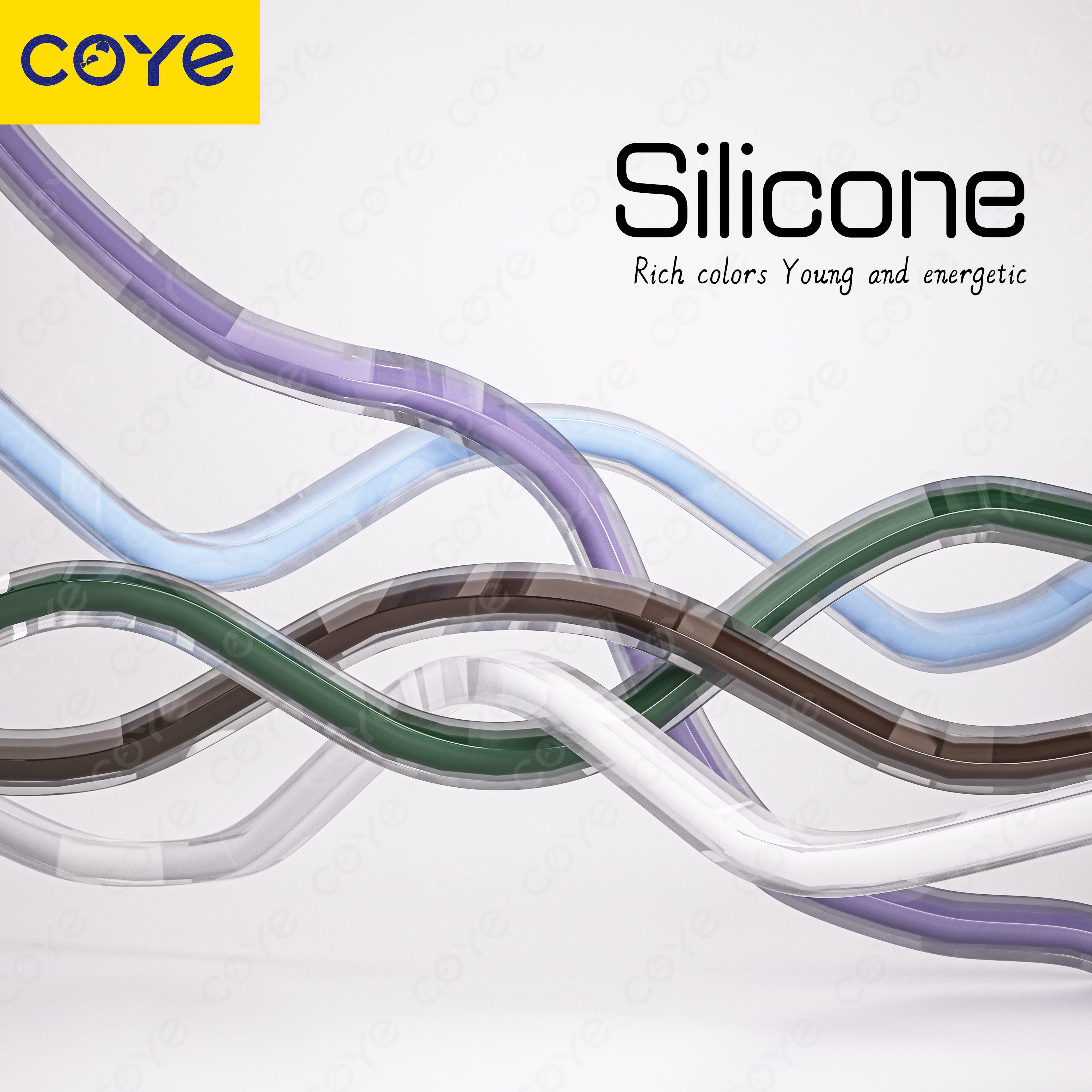 COYE 1m USB C to USB C Cable – 120W Super Fast Charging, Silicone Crystal Soft Cable, 5Gbps Data Transfer, Fire-Resistant, Metal Shell